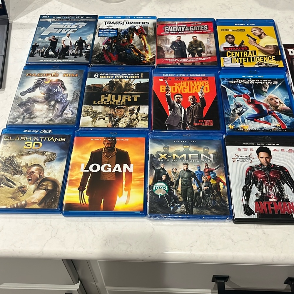 Bundle of 14 Action packed blue rays